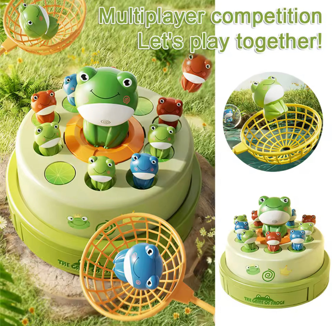 Children Bouncing Frog Toy, Cartoon Electric Music Catch Frogs Toy, Adjustable Educational Tabletop Family Game Children Bouncing Frog Toy, Cartoon Electric Music Catch Frogs Toy, Adjustable Educational Tabletop Family Game